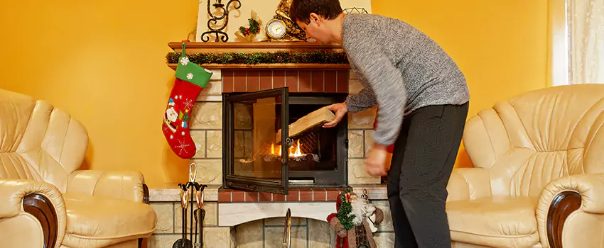 Rusted Metal Fireplace Restoration in Colorado Springs, Colorado